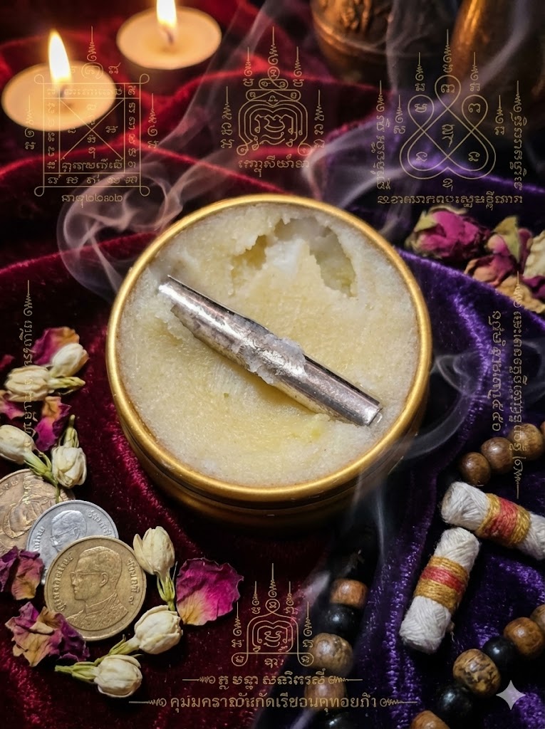 สีผึ้งผาบใจอ่อน ตระกรุดเงิน 10 กรัม